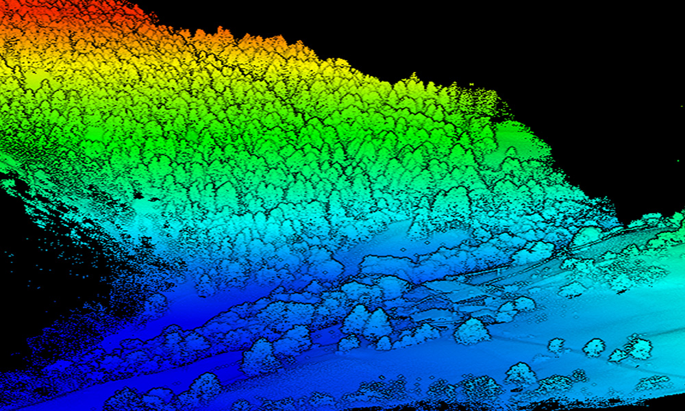 Relevé LiDAR par drone